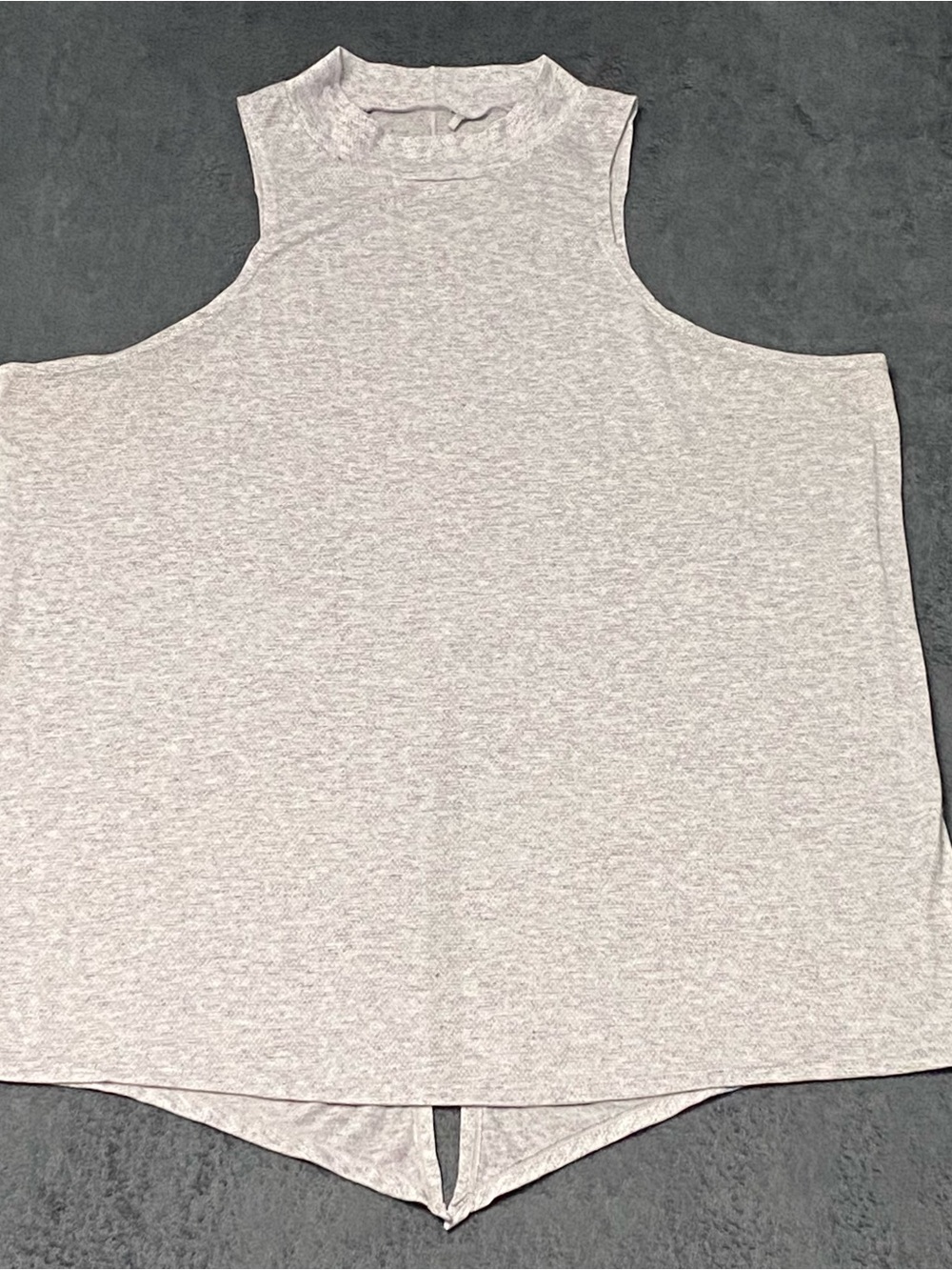 Prana Shirt Womens L Gray Loretta High Neck Tie Back Tank Top Outdoor Activewear